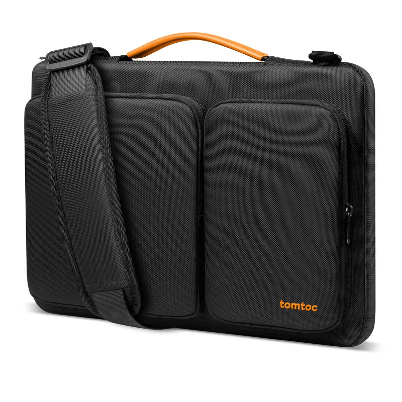 Tomtoc حقيبة كتف واقية tomtoc بزاوية 360° للكمبيوتر المحمول مقاس 15.6 بوصة، تناسب Acer Aspire 3/5/7، Dell Inspiron/XPS، ASUS ROG/TUF، Lenovo ThinkPad L/E/T/P/V، حقيبة ملحقات مقاومة للماء - Image 1
